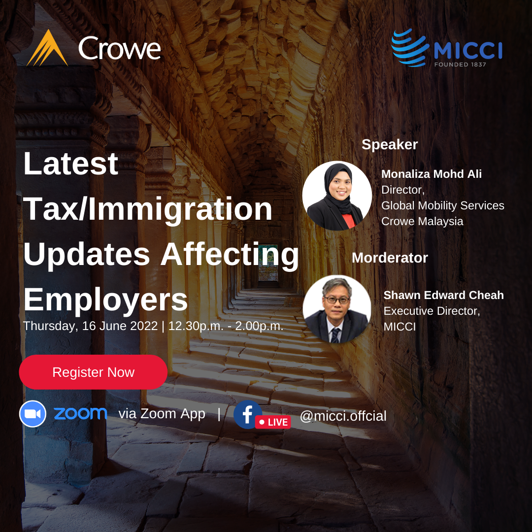 [CROWE WEBINAR] Latest Tax/Immigration Updates Affecting Employers